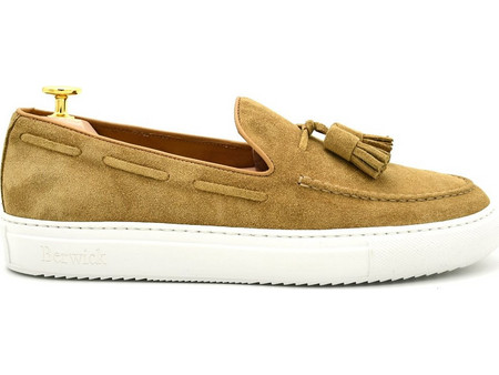 Berwick Ανδρικά Μοκασίνια Boat Shoes Καστόρινα Ταμπά D545