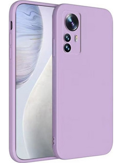 Bodycell Square Liquid Silicon Back Cover Light Violet (Xiaomi 12 Pro 5G)