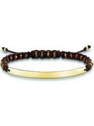 Thomas Sabo Γυναικείο Βραχιόλι Μακραμέ από Κορδόνι & Ασήμι A0056-894-2