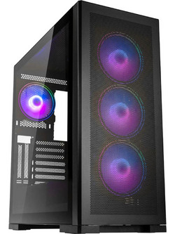 Kolink Unity Meshbay Black Gaming Midi Tower Κουτί Υπολογιστή RGB με Πλαϊνό Παράθυρο