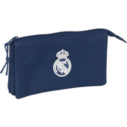 Safta Real Madrid Κασετίνα με 3 Θήκες Navy Μπλε 842469744