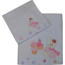 Bebe Stars Cupcake Σετ Βρεφικές Πετσέτες 2τμχ
