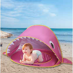 Παιδική Τέντα Παραλίας 1 Ατόμου Pop Up Ροζ 120x80x70cm 180231
