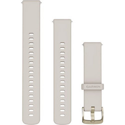 Garmin Quick Release 18mm Λουράκι Σιλικόνης Ivory / Soft Gold
