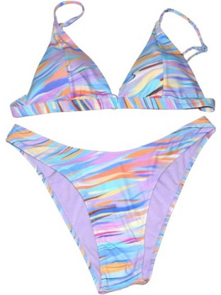 Sandra Fellini Bikini Set Τριγωνάκι Πολύχρωμο 23-35C