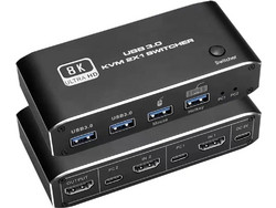 Andowl KVM Switch QZK5 HDMI USB-C