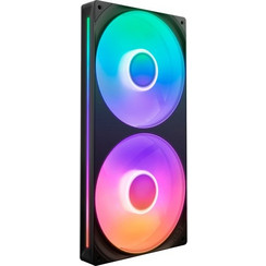 NZXT F280 RGB Core Black Case Fan 140mm ARGB με Σύνδεση 3-Pin 4-Pin PWM 2τμχ