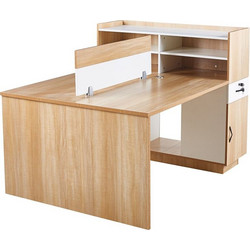 Woodwell Workstation Επαγγελματικό Γραφείο Ξύλινο 160x120x75cm ΕΟ4390