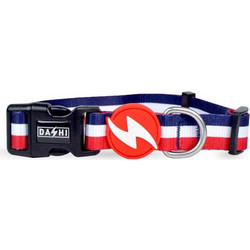 Dashi Red & Blue Κολάρο Σκύλου Μπλε Κόκκινο 2.5x48-73cm