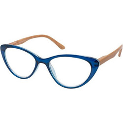 EyeLead E205 Γυναικεία Γυαλιά Πρεσβυωπίας +1.00 Κοκάλινα Ξύλινα Καφέ Μπλε