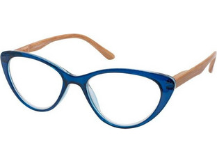 EyeLead E205 Γυναικεία Γυαλιά Πρεσβυωπίας +1.00 Κοκάλινα Ξύλινα Καφέ Μπλε