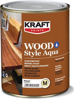 Kraft Wood Style Aqua Βερνίκι Ξύλου Νερού Ματ 2.5lt