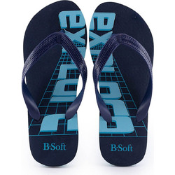 B-Soft Ανδρικές Σαγιονάρες Ανατομικές Navy Μπλε 151-11240