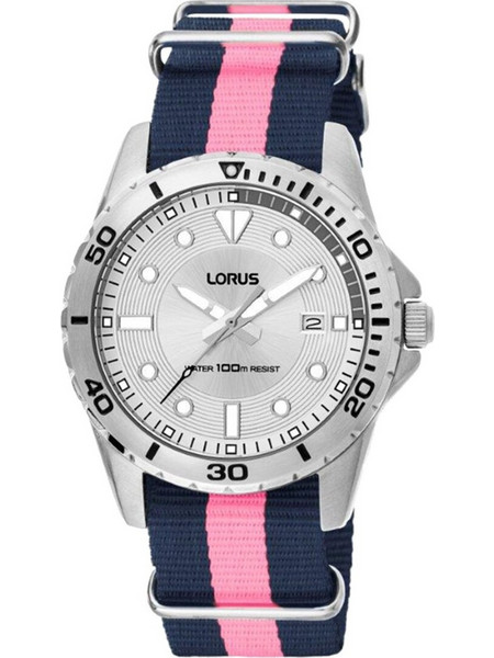 Lorus Ανδρικό Ρολόι με Μαύρο Φούξια Υφασμάτινο Λουράκι RS937AX4