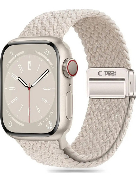 Tech-Protect Nylon Mag Λουράκι Υφασμάτινο Starlight (Apple Watch 42 / 44 / 45 / 49mm)