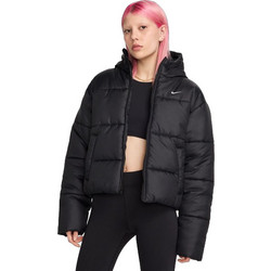 Nike Sportswear Classic Γυναικείο Μπουφάν Χειμωνιάτικο Puffer Κοντό Μαύρο FZ5899-010