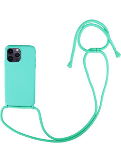 Sonique Silicone CarryHang Back Cover Light Blue (iPhone 14 Pro Max)