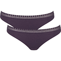 Sloggi Go Βαμβακερά Γυναικεία Brazil Μωβ 2Pack 10213087-00LL