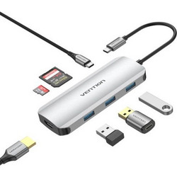 Vention TOJHB USB-C Docking Station με HDMI PD Ethernet