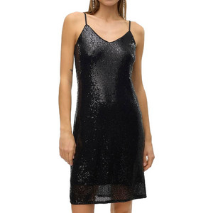 Vero Moda Mini Φόρεμα για Γάμο / Βάπτιση με Παγιέτες Μαύρο 10317118 Vero Moda Mini Φόρεμα για Γάμο / Βάπτιση με Παγιέτες Μαύρο 10317118