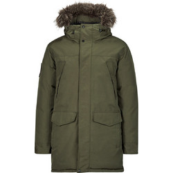 Superdry Ovin Everest Faux Fur Ανδρικό Μπουφάν Χειμωνιάτικο Παρκά Χακί M5011929A-D8B