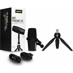Shure MV7-K Σετ Δυναμικό Μικρόφωνο XLR / USB