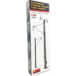 MiniArt Railroad Power Poles & Lamps Συναρμολογούμενο Πλαστικό Μοντέλο Μνημείου 1:35