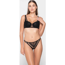 Luna Claire Σουτιέν Balconette με Μπανέλα Μαύρο 16601