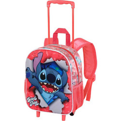 Karactermania Lilo & Stitch Sweet Thing 3D Σχολική Τσάντα Τρόλεϊ Δημοτικού Κοραλί 06554