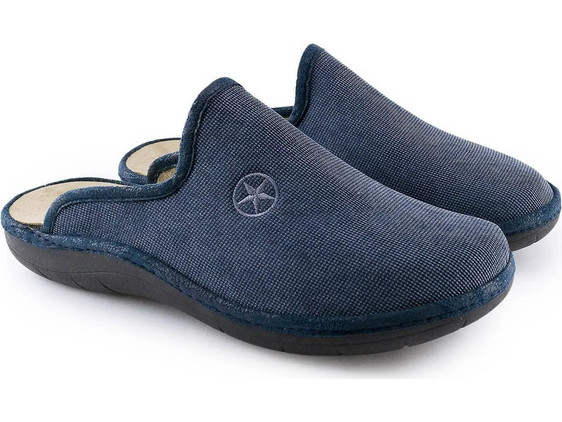 Adam's Χειμερινές Ανδρικές Παντόφλες Navy Μπλε 754-22503