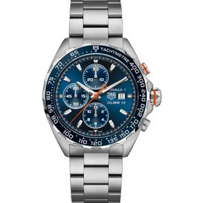 Tag Heuer Formula 1 Ανδρικό Ρολόι Χρονογράφος Αυτόματο με Ασημί Μεταλλικό Μπρασελέ CAZ201G.BA0876