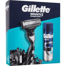 Gillette Mach3 Charcoal Mach3 Charcoal 1τμχ + Series Shave Gel Cleansing Charcoal 200ml