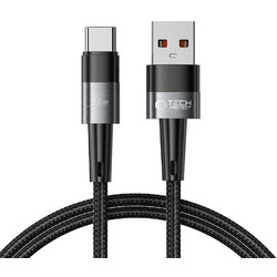 Tech-Protect Braided USB-C to USB-C 66W 1m Black Grey 9490713934135
