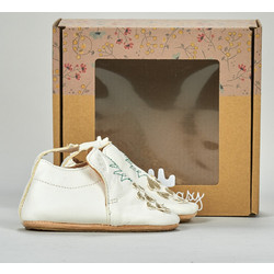 Easy Βρεφικά Παντοφλάκια Αγκαλιάς Λευκά AJZ83B-19