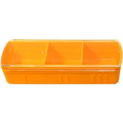 Anabox Mini Θήκη Χαπιών 3 Θέσεων Πορτοκαλί