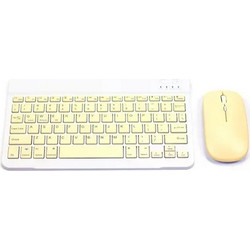 Jiageng JG735 Yellow Ασύρματο Σετ Πληκτρολόγιο & Ποντίκι
