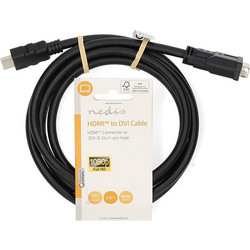 Nedis Καλώδιο HDMI Male to DVI-D Male 2m Black CCGL34800BK20