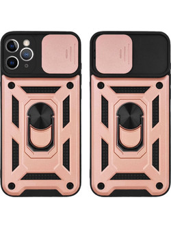 Sonique Ring Armor CamPro Back Cover Rose Gold (iPhone 11 Pro Max)