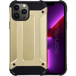 Sonique Heavy Armor Back Cover Gold (iPhone 13 Pro Max)