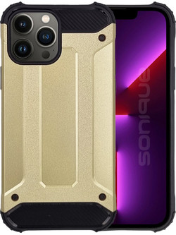 Sonique Heavy Armor Back Cover Gold (iPhone 13 Pro Max)