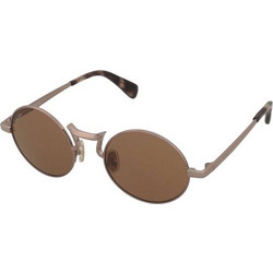 Max Mara MM0127 36E Γυναικεία Γυαλιά Ηλίου Στρογγυλά Μεταλλικά Χρυσά με Γκρι Φακό