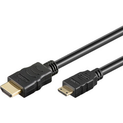 Goobay Καλώδιο HDMI Male to Mini HDMI Male 1.5m Black