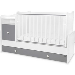 Lorelli Trend Plus New Πολυμορφική Κούνια με Στρώμα 62x110cm White Stone Grey 10150590041P