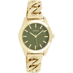 Oozoo Timepieces Γυναικείο Ρολόι με Χρυσό Μεταλλικό Μπρασελέ C11421