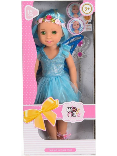 Moni Κούκλα Fairy Doll Sun Blue 38cm 1502-3