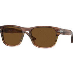 Persol PO3341S 120757 Ανδρικά Γυαλιά Ηλίου Τετράγωνα Κοκάλινα Καφέ με Καφέ Φακό