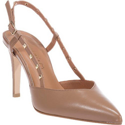 Toutounis Γόβες Slingback Δερμάτινες με Τακούνι Στιλέτο Ταμπά 51893