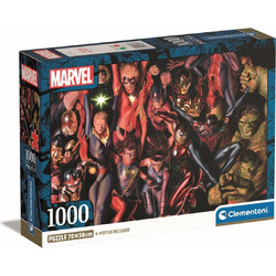 Puzzle Clementoni Compact Box Marvel The Avengers 1000 Κομμάτια