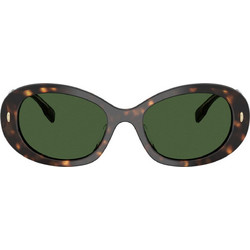 Tory Burch TY7214U 172871 Γυναικεία Γυαλιά Ηλίου Οβάλ Κοκάλινα Ταρταρούγα με Μαύρο Φακό