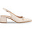 Envie Shoes Γόβες Slingback Δερμάτινες με Χοντρό Χαμηλό Τακούνι Εκρού E02-21741-199